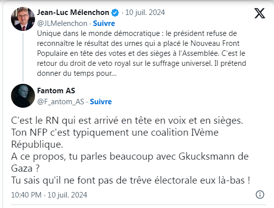 Waspnano5's tweet photo. La méluche et sa coalition de castors, remise en place
par les faits.
Quand la réalité démontre la supercherie de la gauche dans le déni. https://t.co/engxFRxb8t