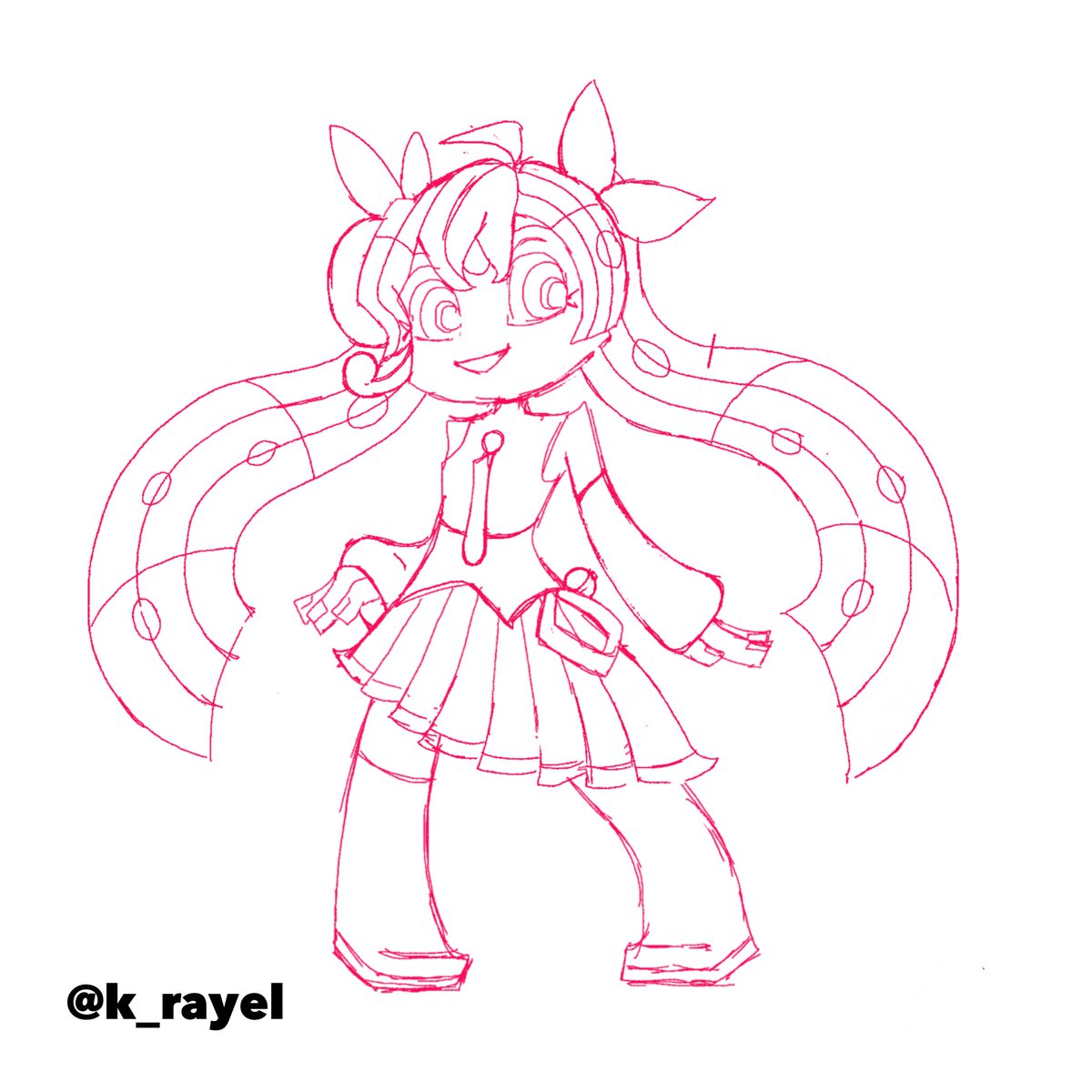 k_rayel's tweet photo. miku sketches i’m never finishing. https://t.co/A0lk70xfct