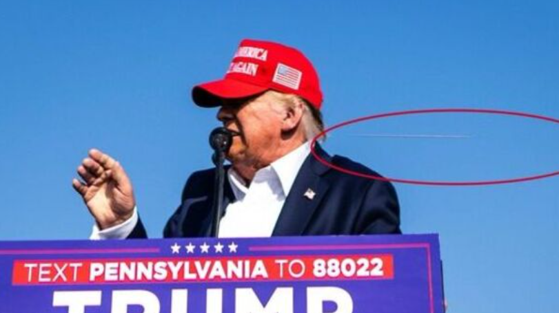 sensacionalista's tweet photo. Bala teria atravessado cabeça de trump sem atingir nada, diz perito https://t.co/oMnJPUAvAw