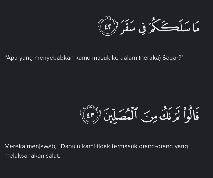 NERAKA UNTUK YANG SOLAT.

Kata ustaz dalam kuliah maghrib tadi, ada orang yang solat pun masuk neraka.

Nama neraka itu adalah Neraka Wail. Dalilnya Surah Al-Ma'un (107): 4-5.

Mereka golongan yang lalai dalam solat. Rukuk dan sujud sambil lewa, melewat-lewatkan solat hingga