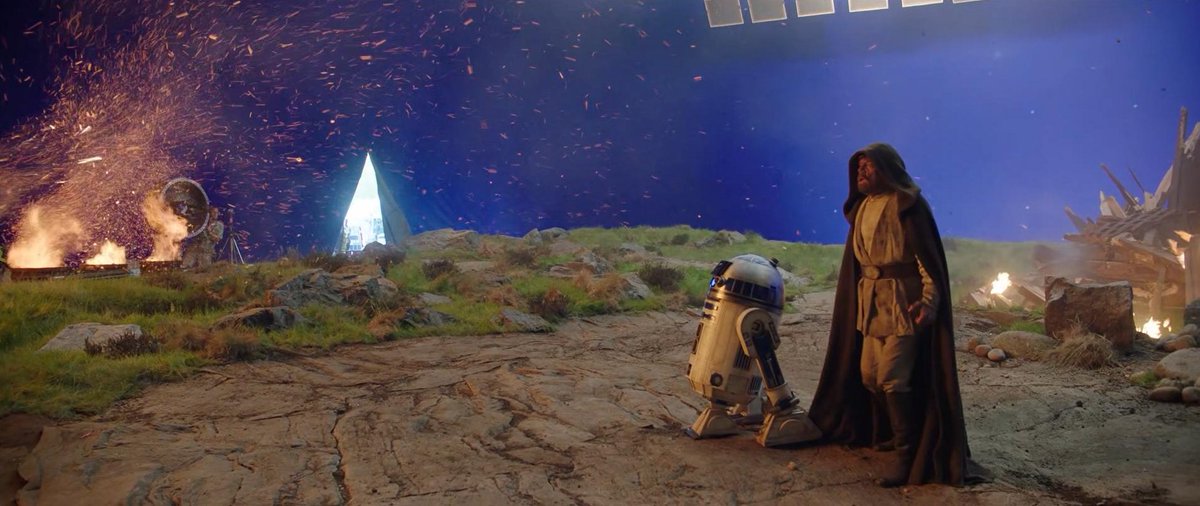 Mark Hamill behind the scenes of The Last Jedi