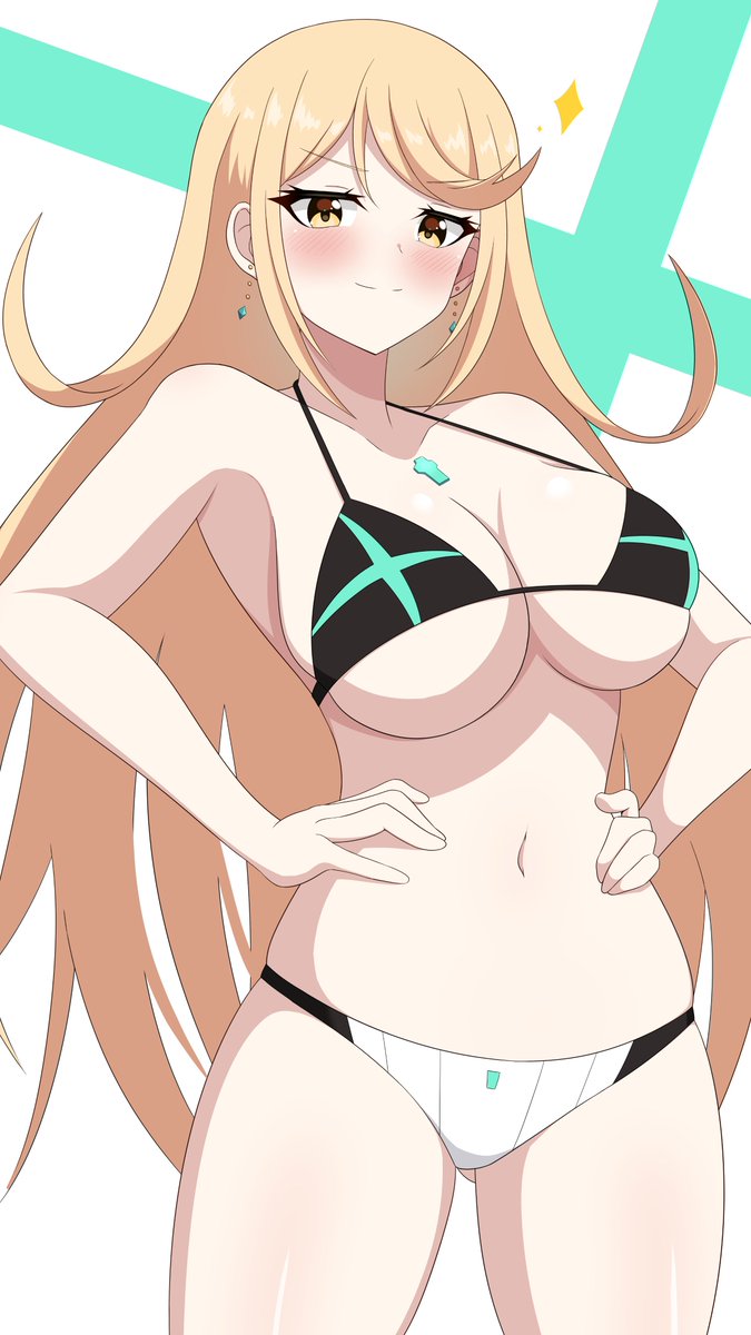 ヒカリ(ゼノブレイド2) 「ドヤ顔#ゼノブレイド2 #XenobladeChronicles2 」|ぴてぃのイラスト