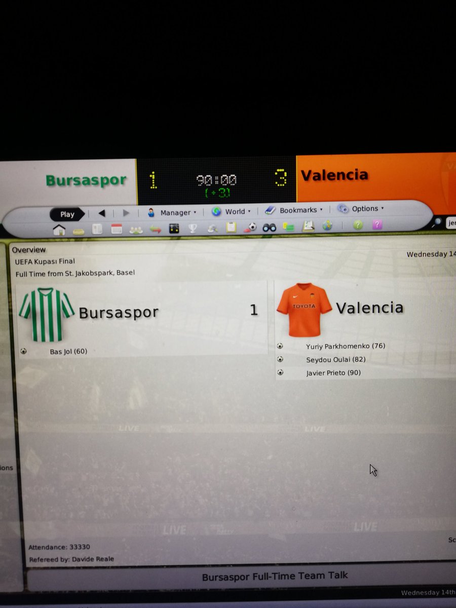 madikal86's tweet photo. @fmbagimlisi En son geçen sene Bursaspor ile UEFA finalini kaybedip FM 2008'i silmiştim :) şimdi canım çekti valla 😅 https://t.co/V2FFBI5RLN