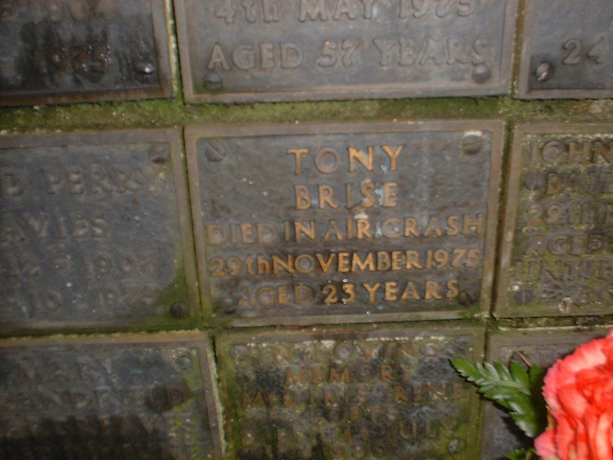 FoxxPazz's tweet photo. @TheBishF1 @ReimsGueux Also at St Michael &amp; All Angels a plaque on the church wall to another GP driver who lived nearby. #TonyBrise https://t.co/BRdUNx50eT