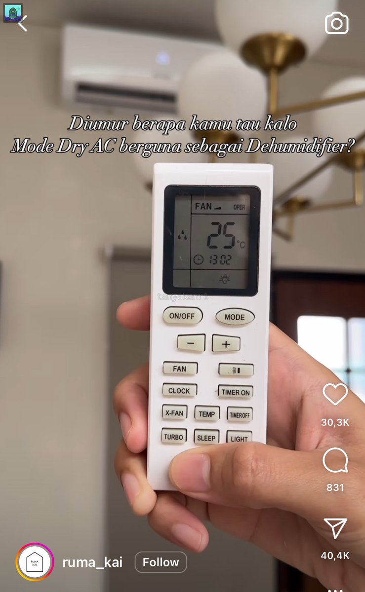 tanyakanrl's tweet photo. 💚 ilmu baruu! sender pakai mode dry ac bener-bener ngurangin kelembapan diruangan 👏🏻 https://t.co/qH1aVCgUcw