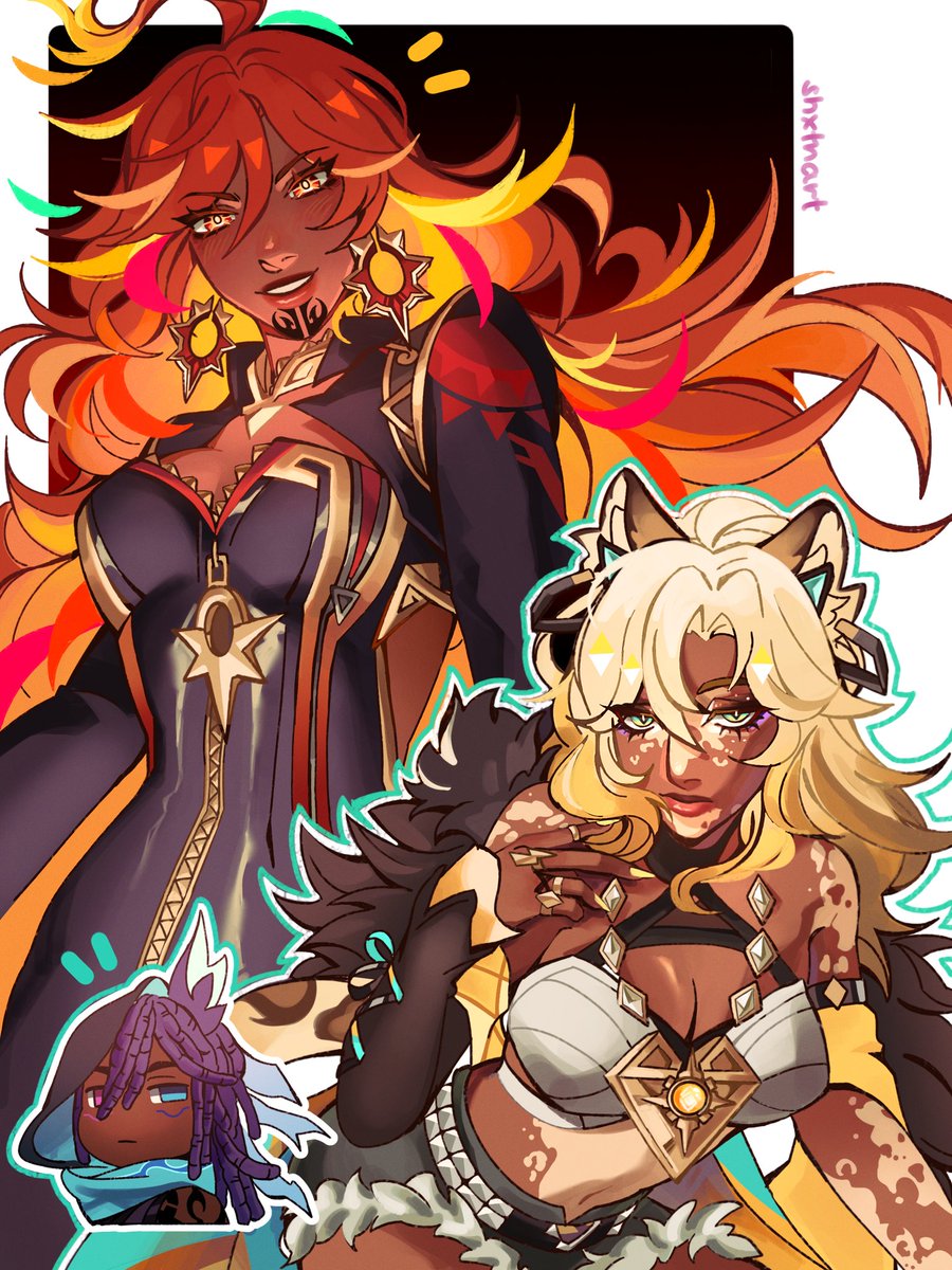 🔥🔥 #natlan #mavuika #xilonen #olorun