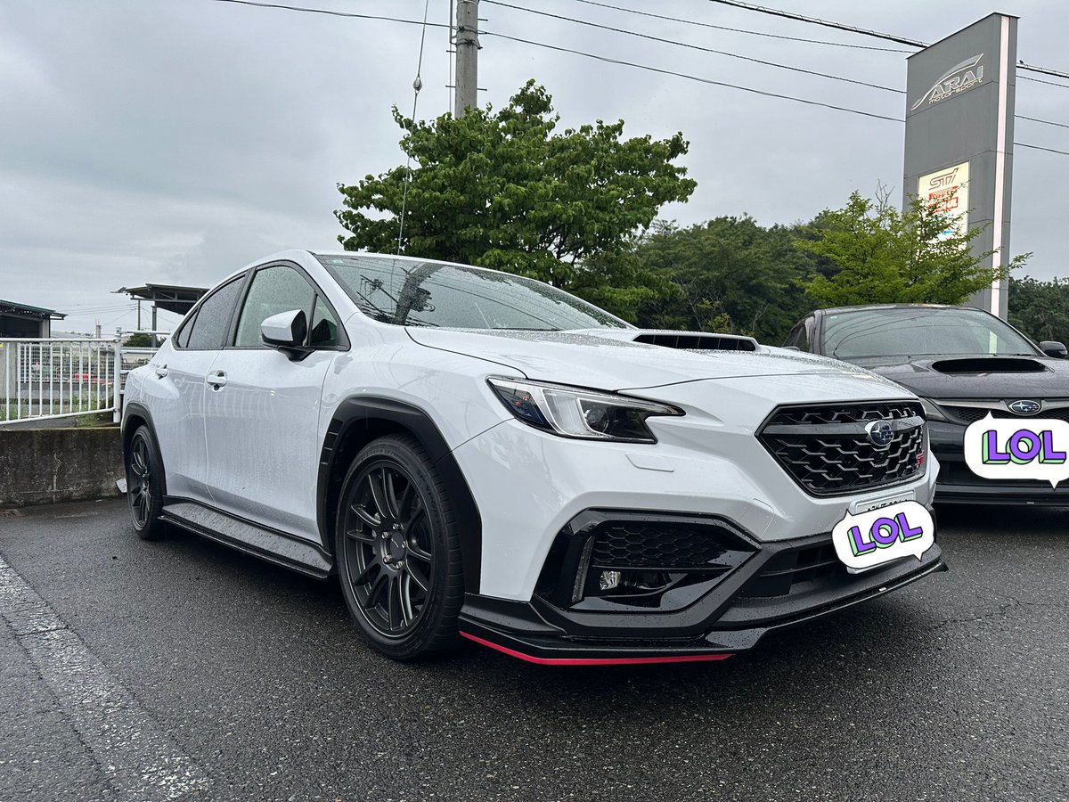 WRX S4 VBH に アライモータースポーツ STIスポーツ用ダウンスプリング