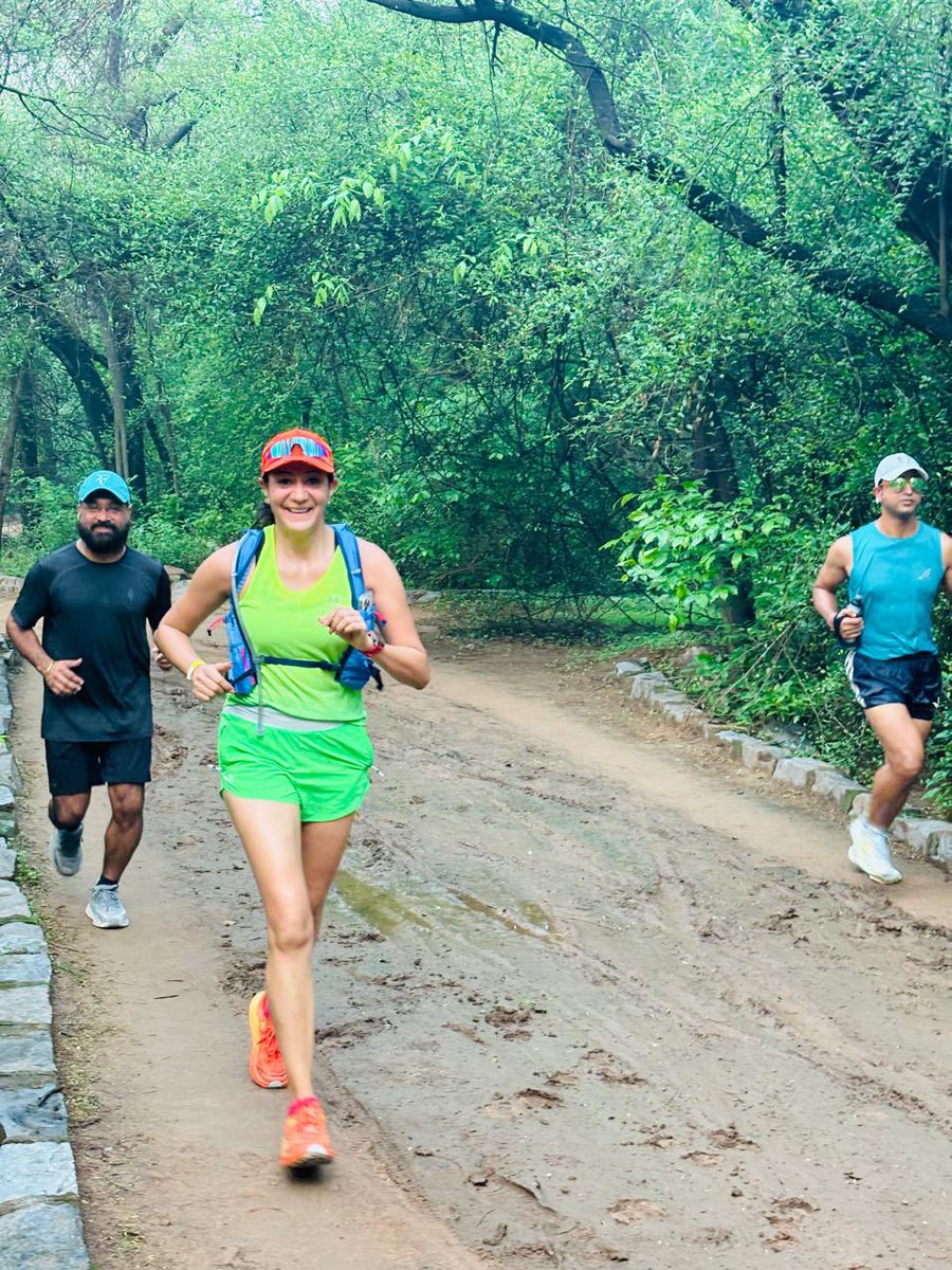 defaultrunner's tweet photo. Sanjay Van trail at the DRG annual event. Exemplary execution, DRG ! Just wish the weather Gods were kinder - it was brutal out there ! 90 percent humidity or more. #running #runnergirl #runwithreeti #tribegoals #SundayMorning https://t.co/q6nXzBKMDP