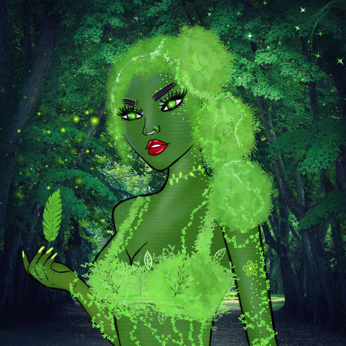 Happy GREEN weekend! 💚

@galaxygirlzNFT owned by <a href="/Randocatss/">Randocats</a> 😍

#NFTcommunity
