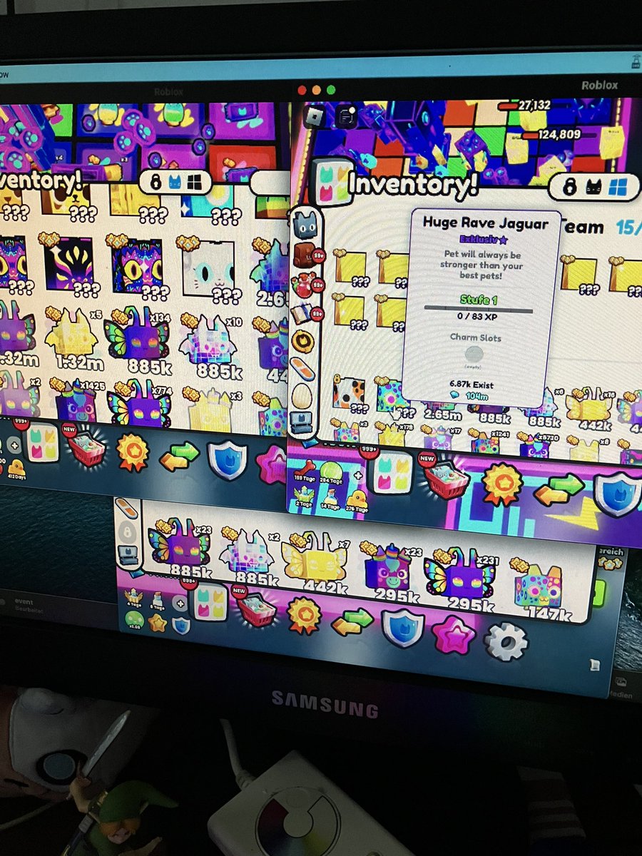 Dude why is my alt with only super drops getting more huges than my main 😂