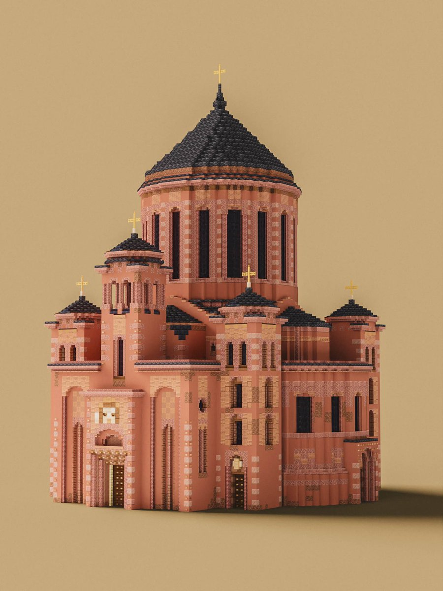 OzanTatan12's tweet photo. Vermillon Church  #Minecraft #Minecraftbuilds #minecraft建築コミュ Render: @failvoov https://t.co/jnF10R7E9E
