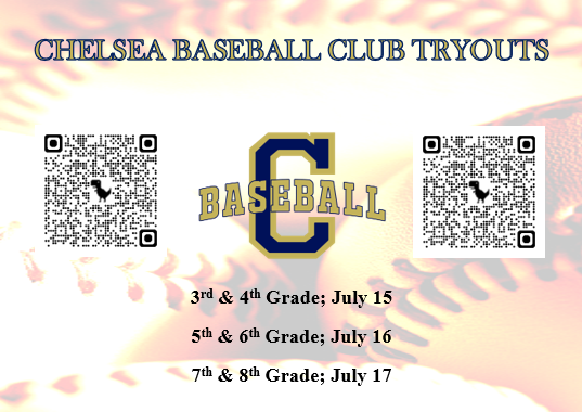 ChelseaBallClub's tweet photo. Chelsea Baseball Club Tryouts! 
July 15th - 17th 

https://t.co/r7sp5SmpWi https://t.co/rf33aDhjQU