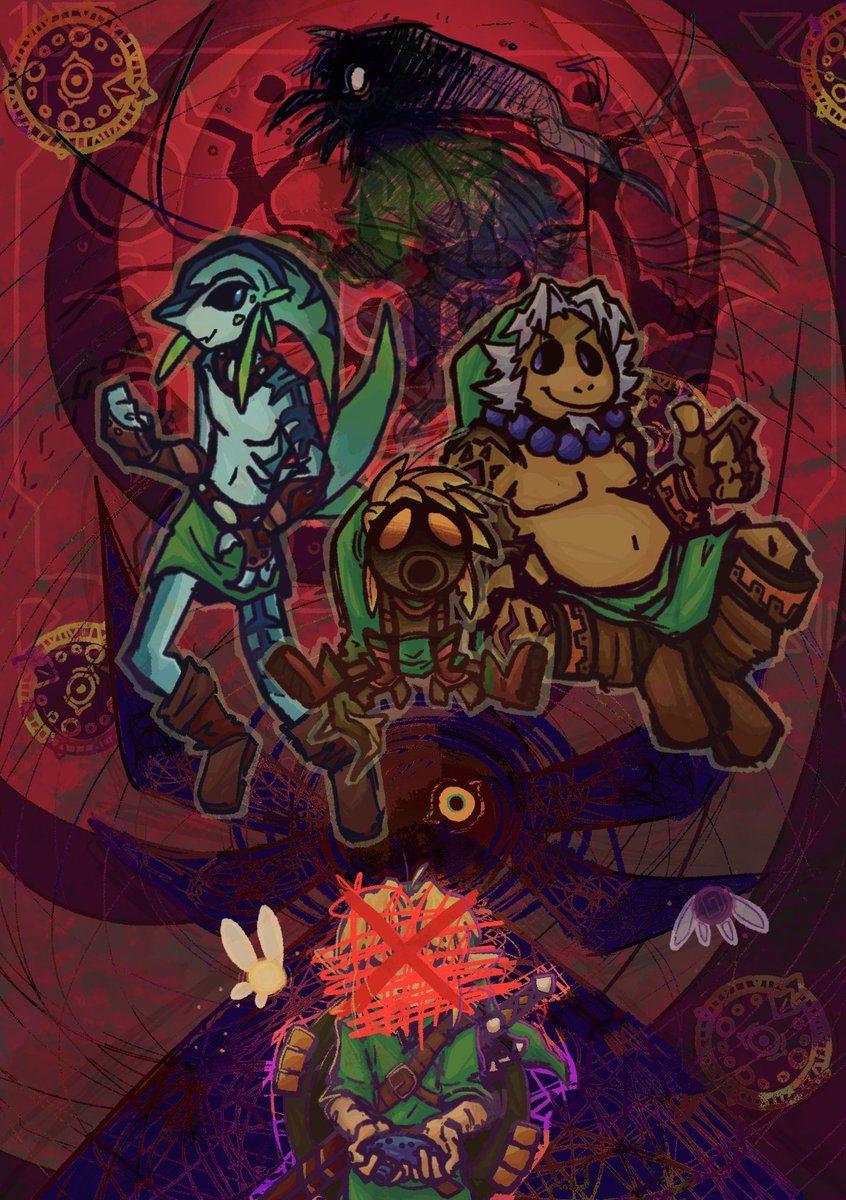 majora's mask 
when the when you when the whole world wants you to be someone else
#TheLegendOfZelda