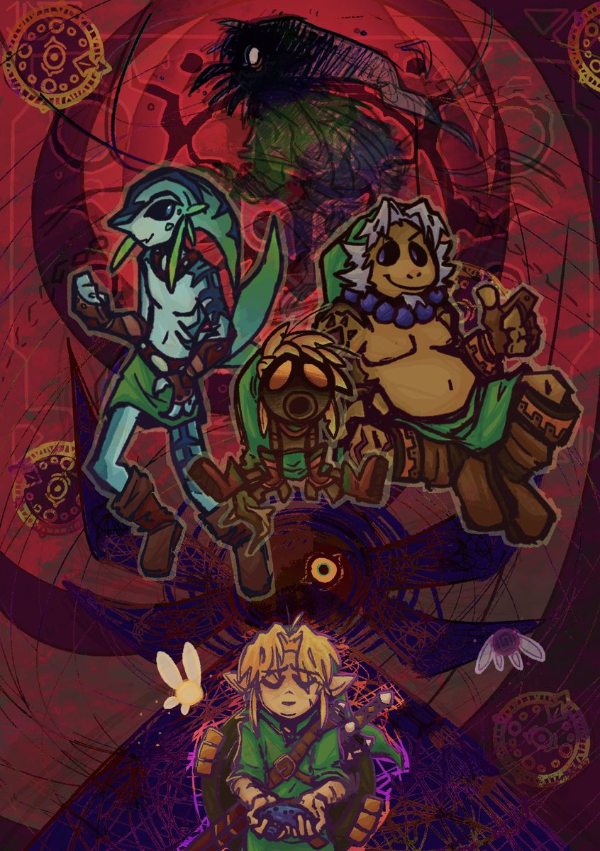 BCToastyyy's tweet photo. majora's mask 
when the when you when the whole world wants you to be someone else
#TheLegendOfZelda https://t.co/RlqcNToOWS