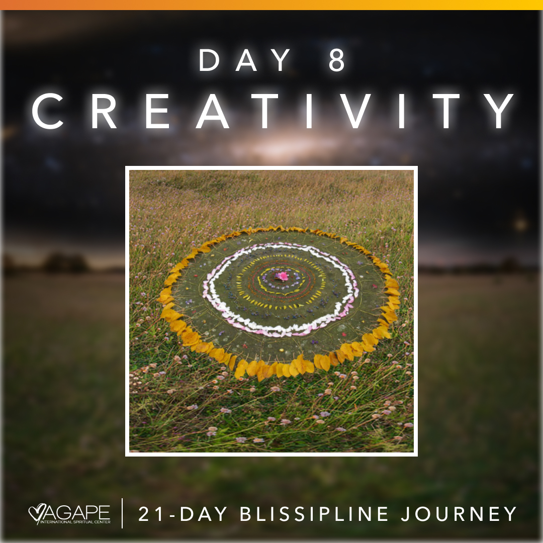 AgapeISC's tweet photo. ☀️ Our Day 8 #BlissiplineJourney Practice is CREATIVITY. The Presence of Life is infinitely creative and never repeats Itself. 

🙏🏾 Visit https://t.co/getiyL3cXp to learn more.

Let's practice. Let’s raise our vibration. Let's go! https://t.co/jHCsHMxNEM