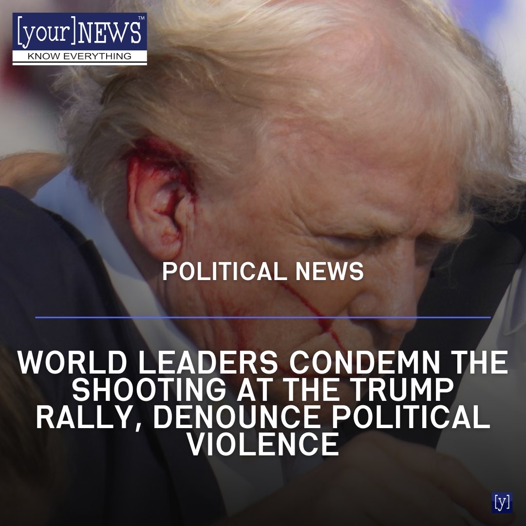 SamAnthony56238's tweet photo. World Leaders Condemn the Shooting at the Trump Rally, Denounce Political Violence
#worldleaders #trump #rally #yournewsmedia #yournews

https://t.co/kzbL63IQCQ https://t.co/nFkwYFgBFg