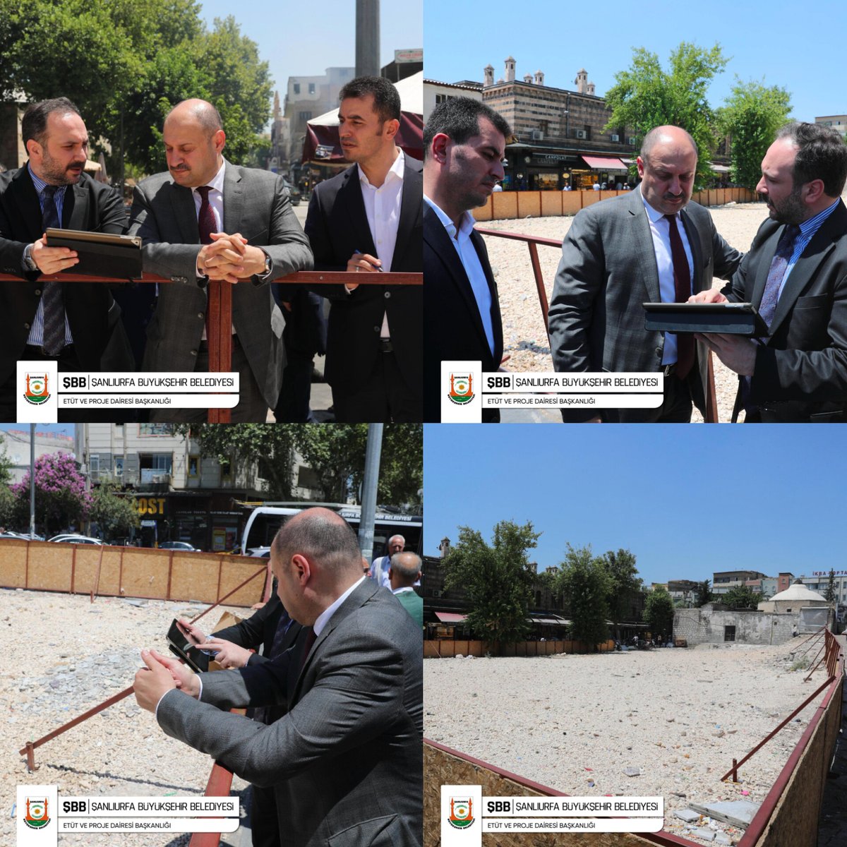 Şanlıurfa Büyükşehir Belediye Başkanımız Mehmet Kasım Gülpınar, Genel Sekreter Yardımcımız Osman Bilden ve Etüt Proje Dairesi Başkanı Raşit Dedeoğlu ile birlikte Haşimiye Meydanı projesinde incelemelerde bulundu.

<a href="/erbakanfatih/">Dr. Fatih Erbakan</a> <a href="/rprefahpartisi/">Yeniden Refah Partisi</a>