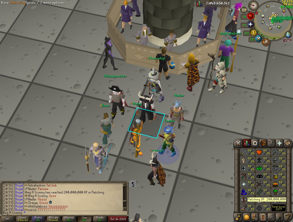 200m fletch, wrist gone