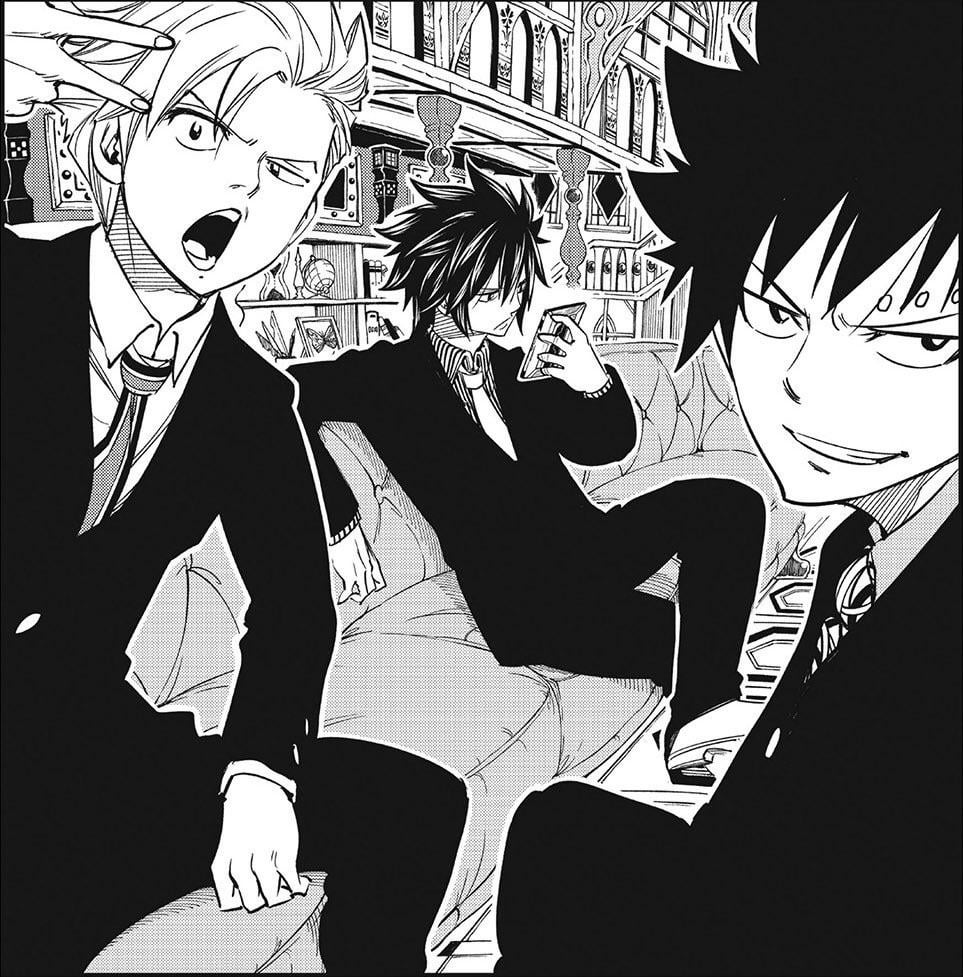 DailyWermitEZ's tweet photo. 🎵🎶 Divorced, beheaded and died
Divorced, beheaded, survived

We're Musica Gray and Weisz, we had six sorry wives
Some might say we ruined their lives 🎶🎵 [1/10]

#EdensZero #FairyTail #RaveMaster https://t.co/OXstGhvKQ3