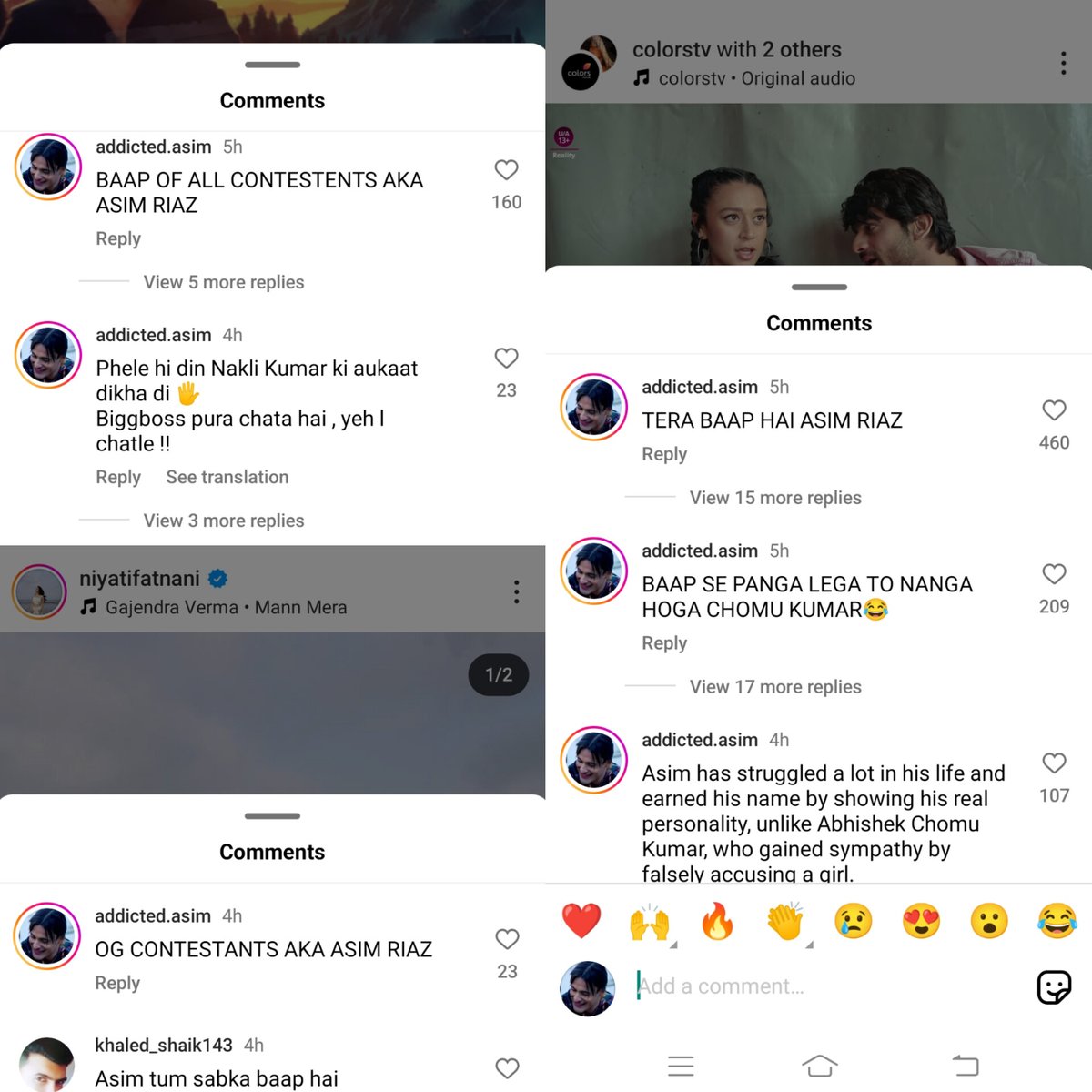 Beingkhanumar's tweet photo. We Are Not Active In SM Because one Of Family Members Admit In Hospital doesn't Mean Asim Fans No More All SM #AsimSquad ROAR LIKE SHER ASIM YOUTUBE , FACEBOOK , INSTA , TWITTER Everywhere #AsimRiaz Fans Bajaoing Chamu @Abhishekkuma08 
GALAT BANDE SE BHIRA HAI TU💪 !! https://t.co/cXe2FGOLea