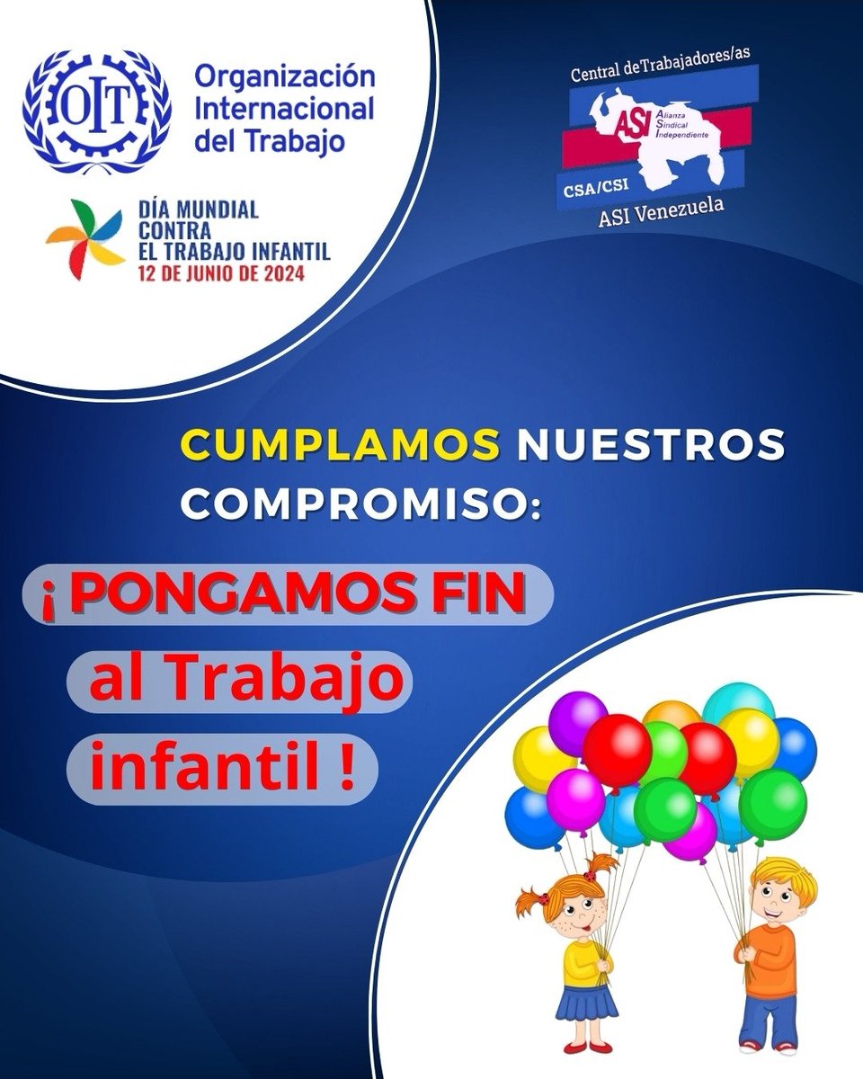 CUMPLAMOS NUESTRO COMPROMISO Y PONGAMOS FIN AL AL TRABAJO INFANTIL. 

<a href="/rafaellacava10/">Rafael Lacava</a> <a href="/rafaellacavasl/">rafael lacava</a> <a href="/Rafaellacava11/">Rafael Lacava</a> <a href="/RafaelLacava1/">Rafael Lacava</a> <a href="/NicolasMaduro/">Nicolás Maduro</a> <a href="/LeonMolina/">Leida Marcela</a> <a href="/CentralASI/">Central ASI Vzla</a> <a href="/asicarabobo/">CENTRAL ASI CARABOBO</a>