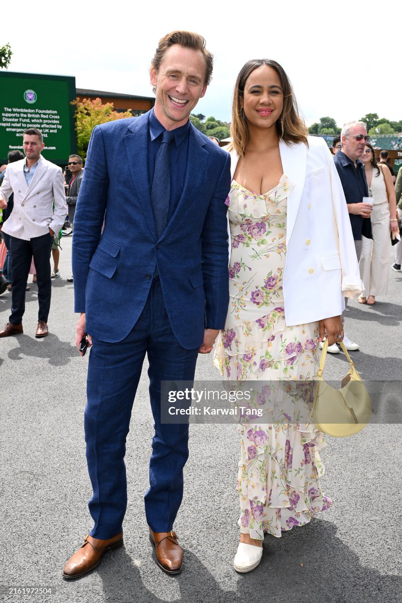 Zawe and Tom attends day fourteen of the Wimbledon Tennis Championships at the All England Tennis and Croquet Club on at Wimbledon on July 14, 2024 in London
 🌺