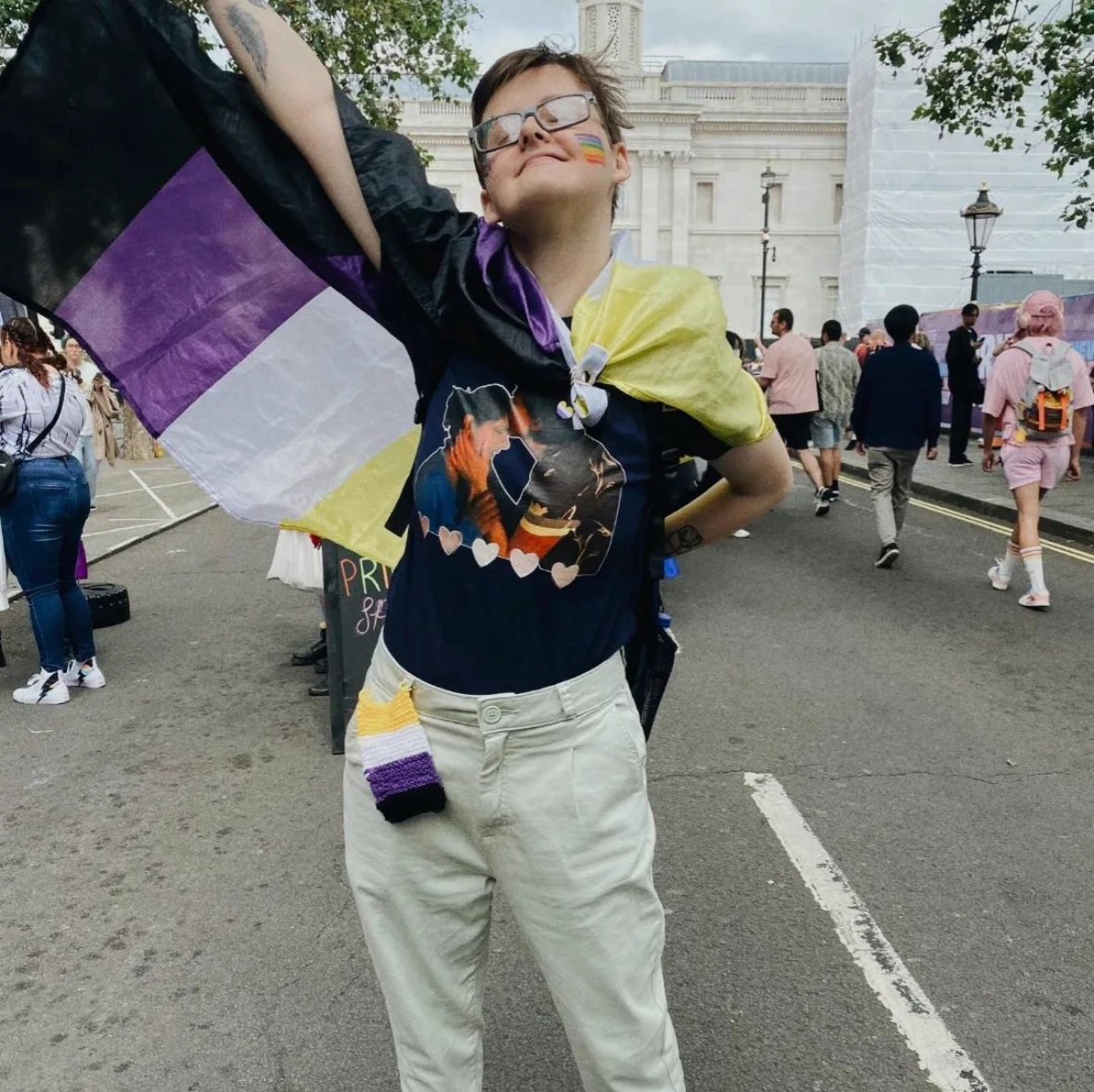 sopalwhittaker's tweet image. Happy #InternationalNonbinaryDay to my fellow NBs you are loved and you are seen