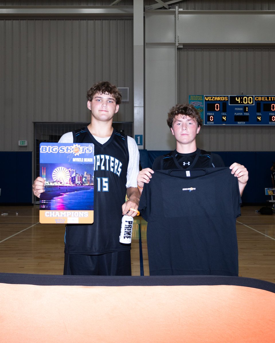 #BIGSHOTS #MyrtleBeachLive

🏆16u Gold Championship🏆

Hoopsterz 78
Co-MVP: 15 Reid Hipp 18
Co-MVP: 10 Tucker School 19

Flight 22 70
23 Jaiden Sheppard 28