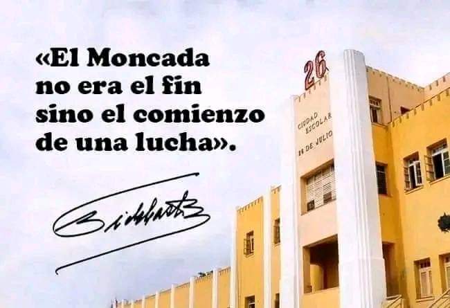El asalto a los cuarteles Moncada y Carlos Manuel de Céspedes fue un revés militar y una victoria estratégica porque señaló la vía y trazó un programa de liberación nacional.
Faltan solo 12 días para el aniversario 71 de aquella gesta.
#CubaEnModoVictoria
#SantiagoDeCuba