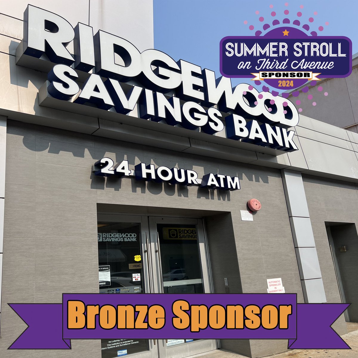 Summer Strollon3rd (@summerstroll3rd) on Twitter photo Many thanks to #BronzeSponsor <a href="/RidgewoodBank/">Ridgewood Bank</a> for supporting the 2024 #SummerStrollon3rd! Many thanks to #BronzeSponsor <a href="/RidgewoodBank/">Ridgewood Bank</a> for supporting the 2024 #SummerStrollon3rd!