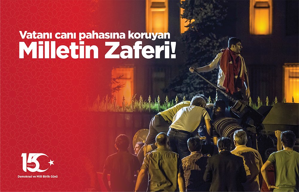 drcoskuncebi's tweet photo. 15 Temmuz Demokrasi ve Milli Birlik Günü'nün yıl dönümünde, milletimizin destansı direnişini kutluyor,

Bu aziz vatan uğruna, ülkemizin birliği ve bütünlüğü için hayatını kaybeden tüm şehitlerimize Allah’tan rahmet diliyor, gazilerimize de minnet ve şükranlarımızı sunuyoruz. https://t.co/cr3N5oZfCg