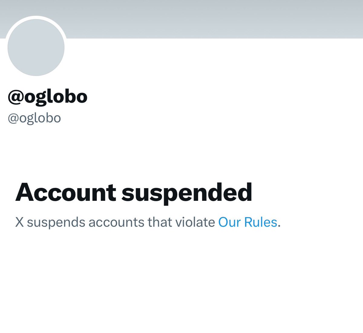 JamileDavies's tweet photo. 🇧🇷Véi! 
Conta @oglobo foi suspensa. 😱 https://t.co/BvTAizdpcF
