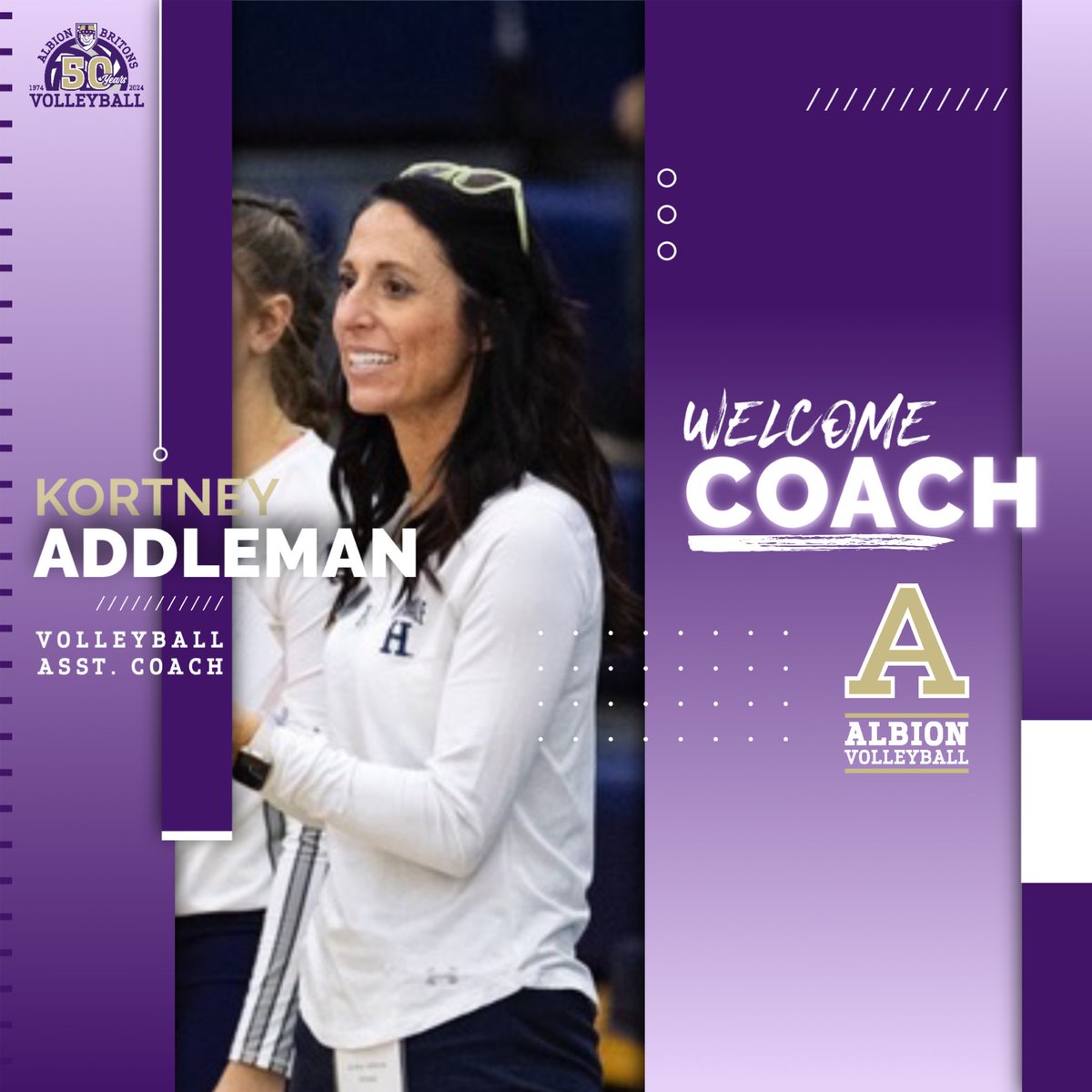 AlbionVball's tweet photo. Welcome Kortney! https://t.co/EkJUsFGEfM
