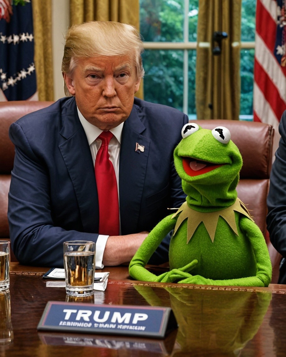 reveggy's tweet photo. @BBCbreakingNewt I can't help but think he sounds like Kermit https://t.co/myeRmMGP1q