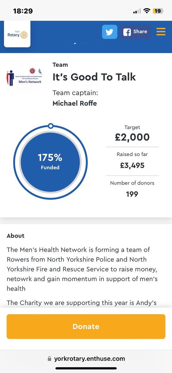 What a brilliant day down <a href="/RotaryClubYork/">York Rotary (UK)</a> Dragon boat racing 36 teams battled it out for the top stop.The real winner been the charities <a href="/SamaritansYork/">York Samaritans</a>  an incredible £81.7k Our charity been <a href="/andysmanclubuk/">#ANDYSMANCLUB</a> £3.5k well done team <a href="/NYorksPolice/">North Yorkshire Police</a> <a href="/NorthYorksFire/">North Yorkshire Fire & Rescue Service</a> #itsgoodtotalk 🥉