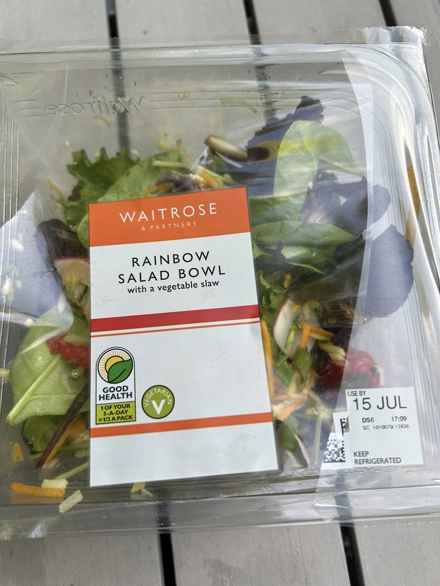 Nicalaaar's tweet photo. @waitrose we bought this earlier from Stratford on Avon and even though well in date the contents are mushy and horrible. We paid cash and have no receipt so know nothing we can do, but it’s not what we’d expect. https://t.co/2MisnMefLI