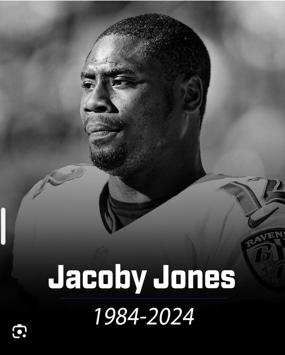 Former #NFL wide reciever #JacobyJones who played with the #Texans, #Ravens, #Chargers &amp; #Steelers has died at 40 years old. Jones, most known for his 108-yard kickoff return in #SuperbowlXLVII it remains the longest in #Superbowl history pushing the Ravens past the 49'ers 34-31