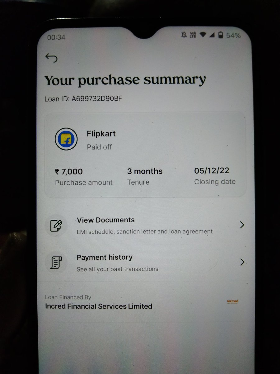 DMandal98635571's tweet photo. @InCredFin hello sir mai time to time payment Kiya tha lekin hamare CIBIL me 4 late payment show ho raha hai aap late payment ko remove kar dijiye https://t.co/dHtYQ1gYnw