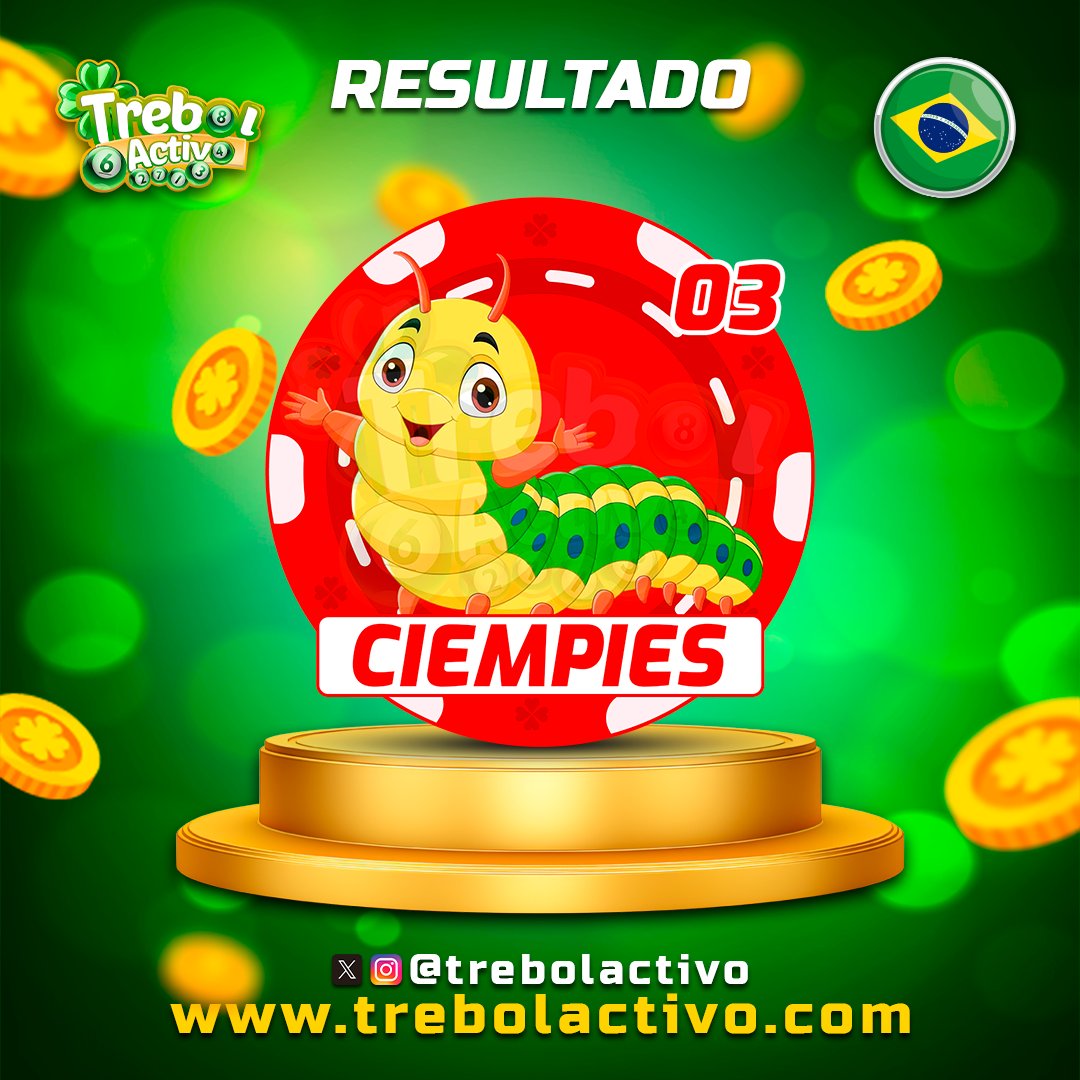 trebolactivo's tweet photo. Resultado Trebol Activo
Sorteo #7772
Domingo 14/07/2024
Hora 02:00 PM
03 - ciempies
https://t.co/mSTupkC0Gp https://t.co/uuvV18atbo