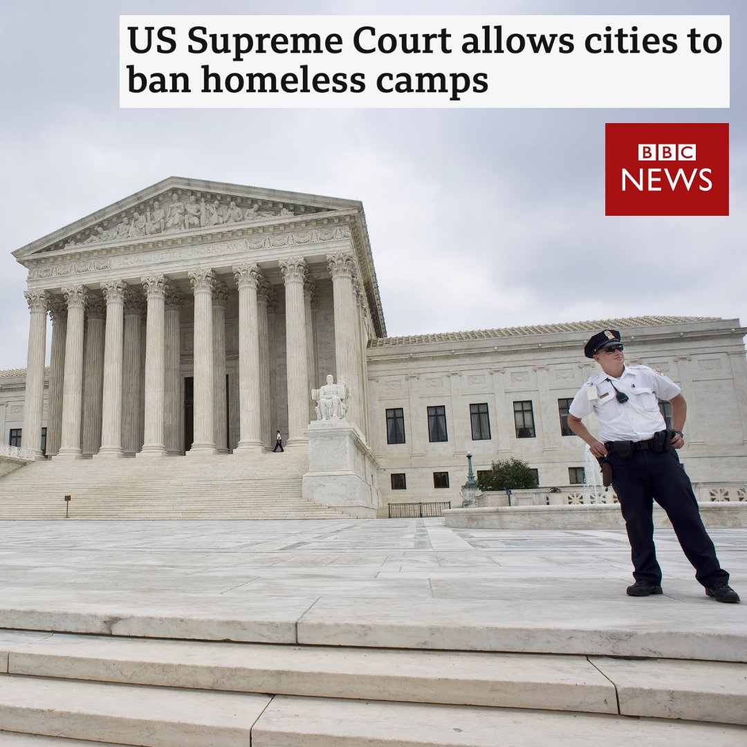 On June 28, the US Supreme Court ruled that cities can enact and enforce laws against people sleeping rough.

This is the biggest decision on homelessness in the US since the 1980s, but it's a step in the wrong direction. Criminalising homelessness is counterproductive and wrong.