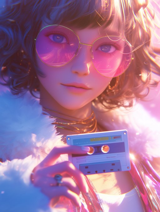 neonlights600's tweet photo. Retro-futuristic pop vibe with a twist of digital chic! #virtual_idol #anime by @WINTERMUTE84 https://t.co/3GIQgbnlWx