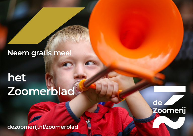 Nieuw! Wij hebben een Zoomerblad. In het Zoomerblad vind je doe- en leestips voor in de vakantie. Zomerse boeken om te lezen, leuke apps om mee aan de slag te gaan en interessante podcasts om te luisteren. 
Neem het Zoomerblad gratis mee bij een van onze vestigingen.