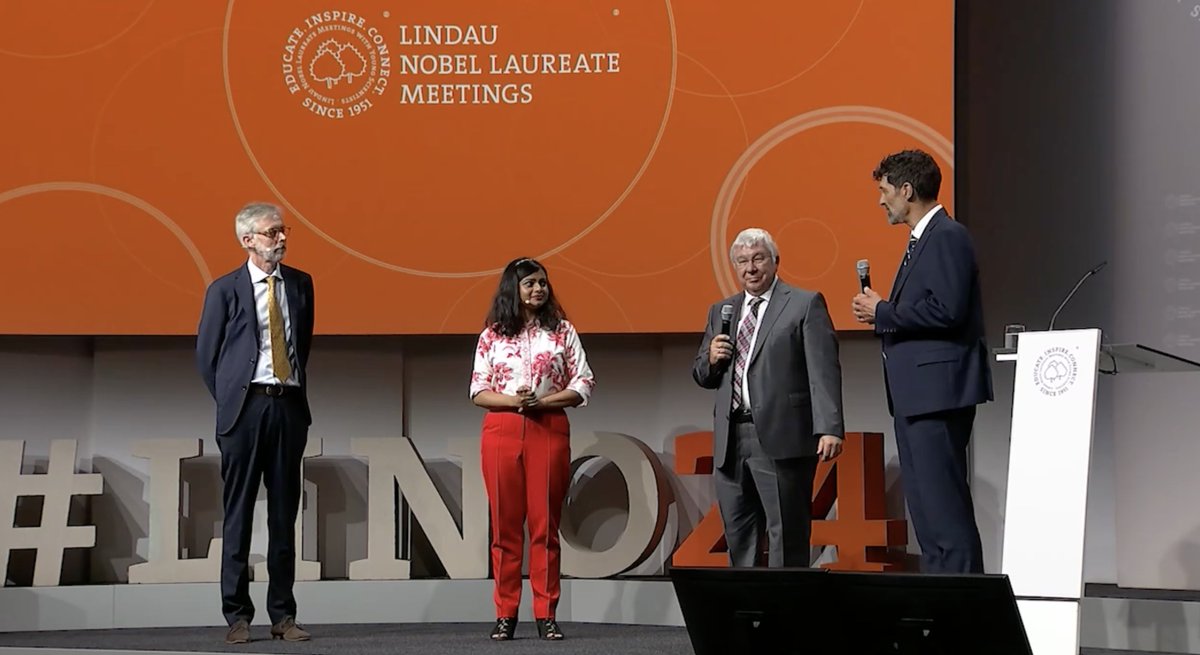 c_debatri's tweet photo. @lindaunobel thank you for the amazing week, thank you for the opportunity to co-host the opening ceremony and thank you for building this amazing network of people across the globe. @cardiffuni and @royalsociety, immensely grateful for the selection! https://t.co/qUjVe9V0R1