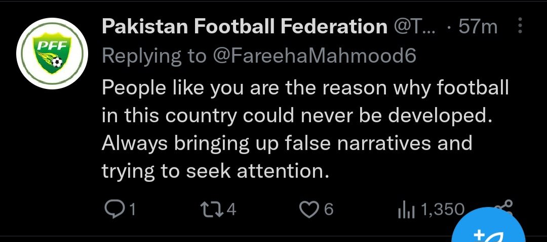 But it is people like me who are the reason why football never developed. 
Correction:
It's PFF, NC, the puppets and all the fake accounts.