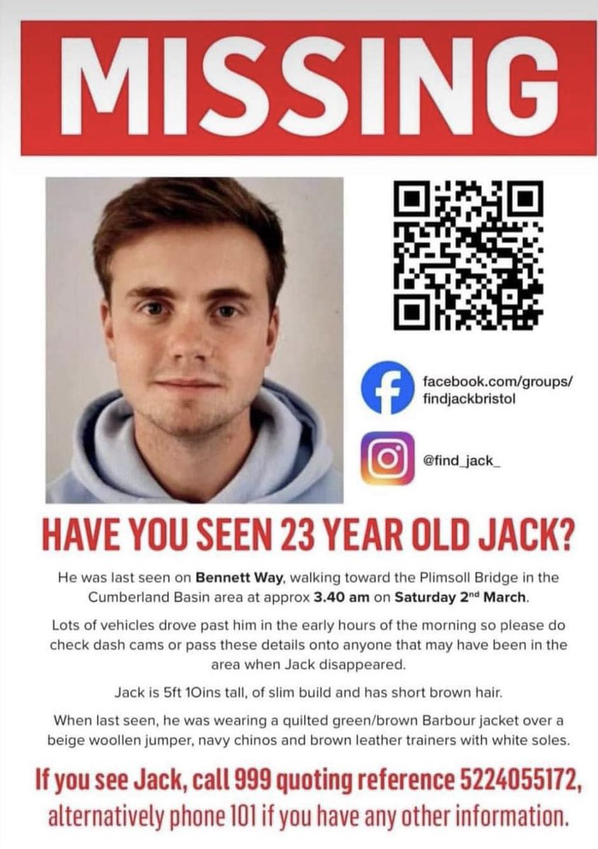 S_Haward's tweet photo. What would you do if your child or any loved one went missing ??  
Jack went #missing on 2nd March  in the Hotwells area of #Bristol trying to get back home.
Please RT to help #findjack Doesn’t matter where you are please  help #findjack  🙏 @ManUtd 
@MarcusRashford @WayneRooney https://t.co/a3mEoDZEEn