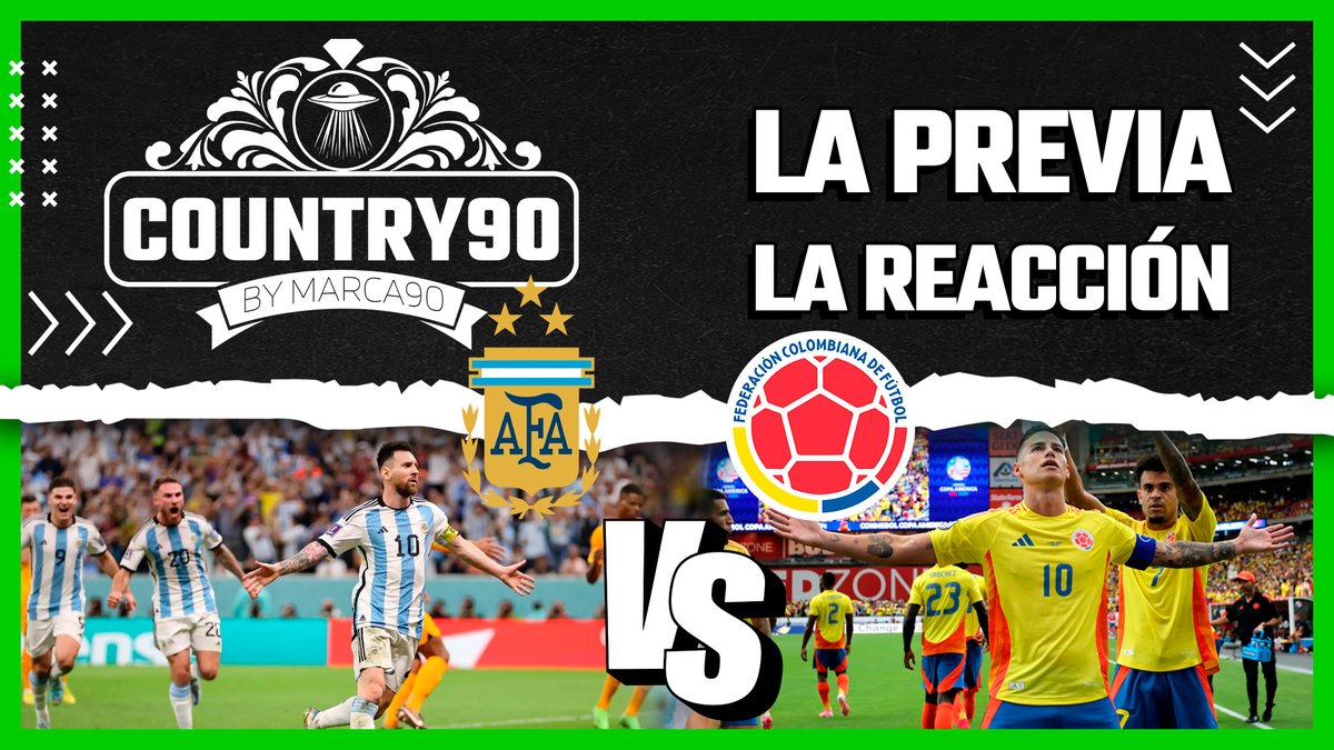 marca90ec's tweet photo. #Country90 🇦🇷🆚🇨🇴 La Final #CopaAmerica

Conéctate a Marca90 y vive la previa y reacciona con nosotros en YouTube

▶️ https://t.co/K1WoiMnF4r

#Marca90ec l #M90 l #Country90 https://t.co/7bP4DGtRCo