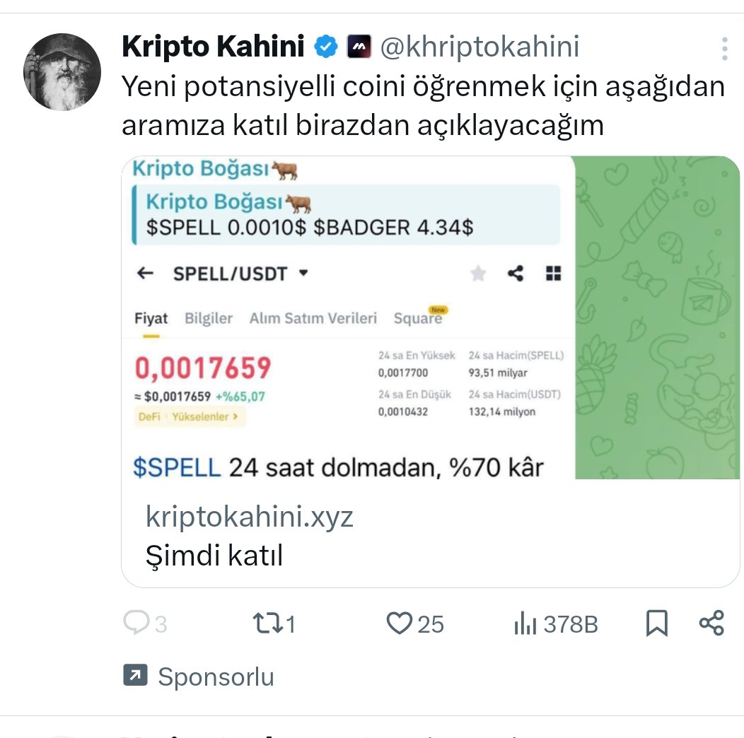 Şimdi bu sponsorlu bir paylaşım ama buna düşen mal belliki çok ki adam reklama para harcıyor. İnsan hiç düşünmez mi bu adam babasının hayrına paylaşım yapsa bile ustenniye para verip reklam yaptırsın. Suç bunların değil, suç kalabalık mal grubunun.