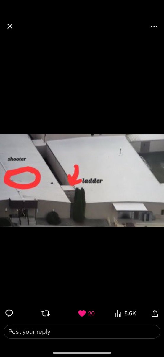 Hamzatron's tweet photo. @ericbowman87 @Interesting_000 @clownworld There was a ladder by the building to get him to that particular spot. An aerial shot was given. More likely he brought it unless it was placed there. https://t.co/qSucfd0Wrc
