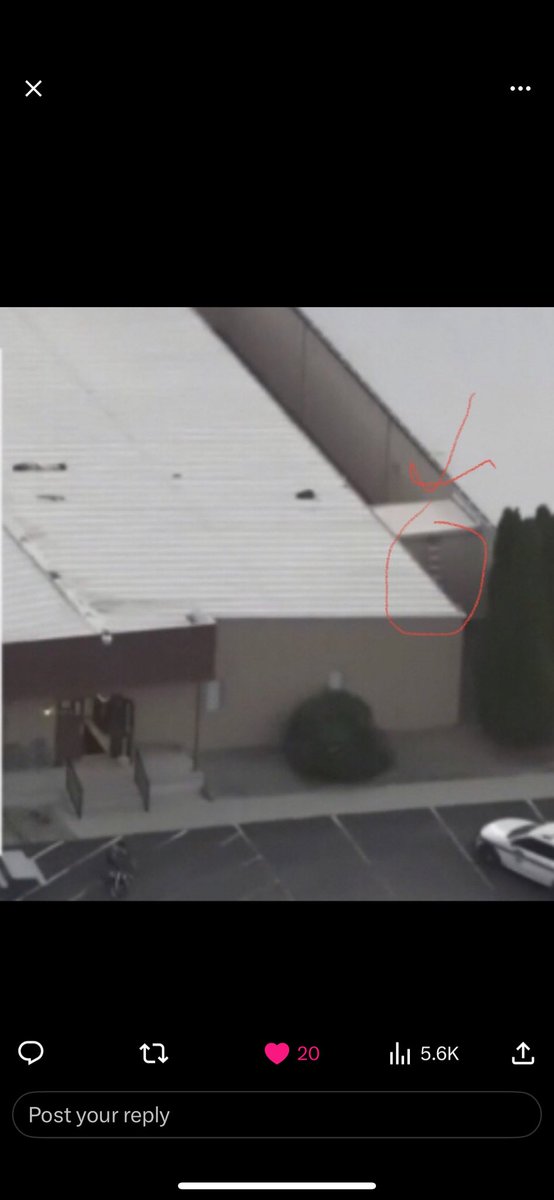 Hamzatron's tweet photo. @ericbowman87 @Interesting_000 @clownworld There was a ladder by the building to get him to that particular spot. An aerial shot was given. More likely he brought it unless it was placed there. https://t.co/qSucfd0Wrc