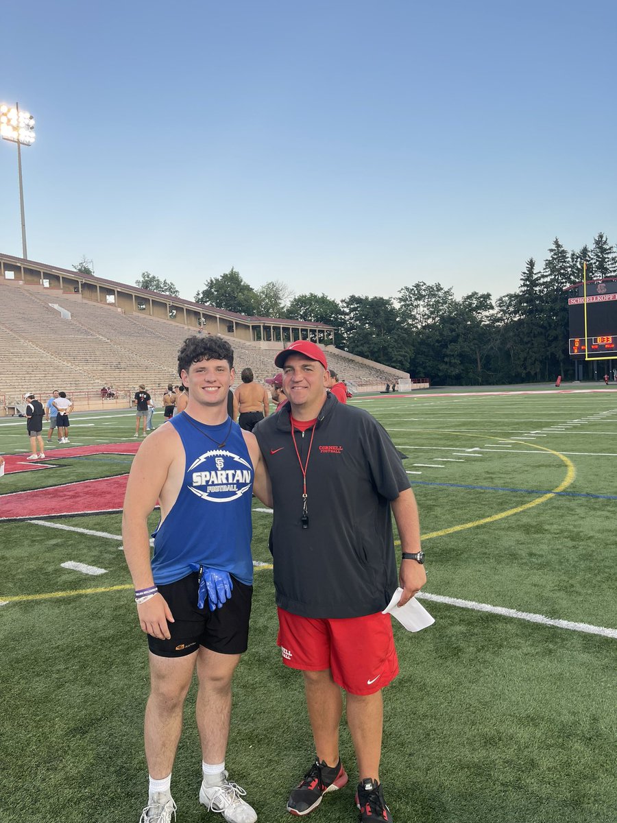 RyanKPalmeri's tweet photo. I had a great time at @BigRed_Football   Looking forward to being back here soon! @CoachMac44 @SFHSFBWheaton @CoachGriff_IFF https://t.co/XroLPwdd4w